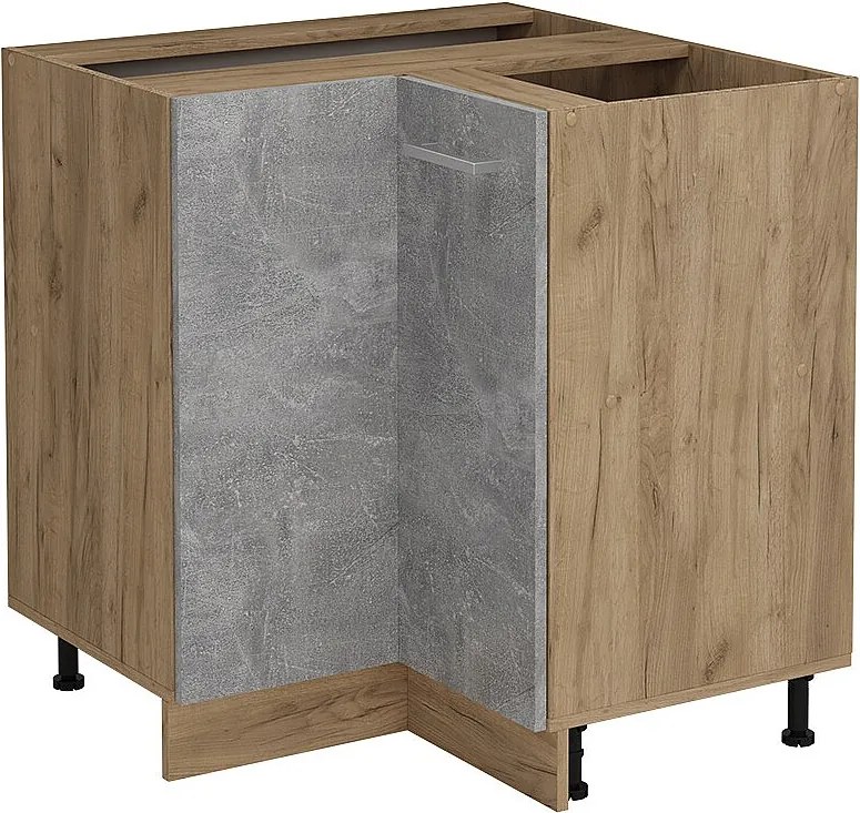 Szafka narożna beton 75.6x46x81.6 r-line