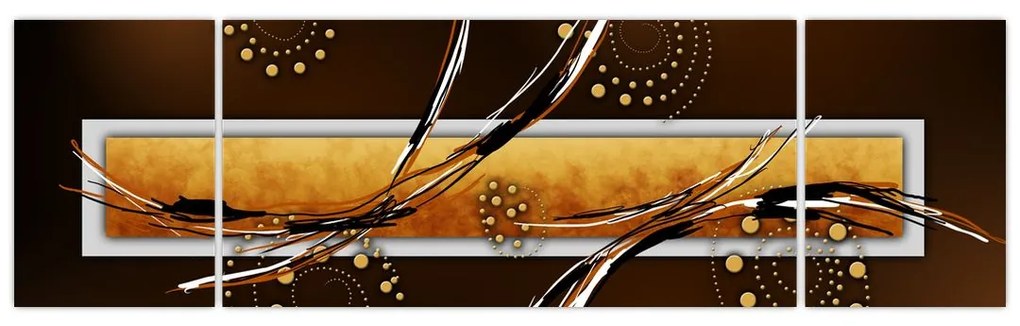 Obraz abstrakcji - Motyle (170x50 cm)