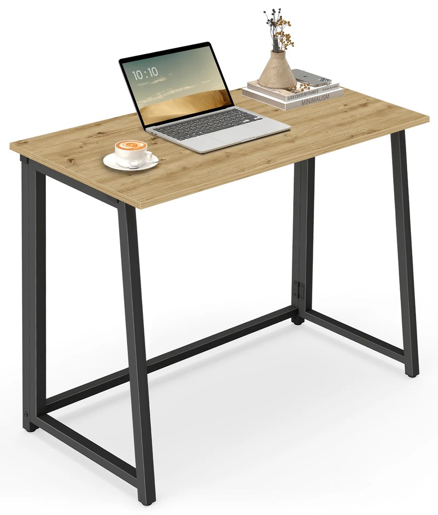 Składane biurko ZARIMO 80x40 cm, dąb artisan