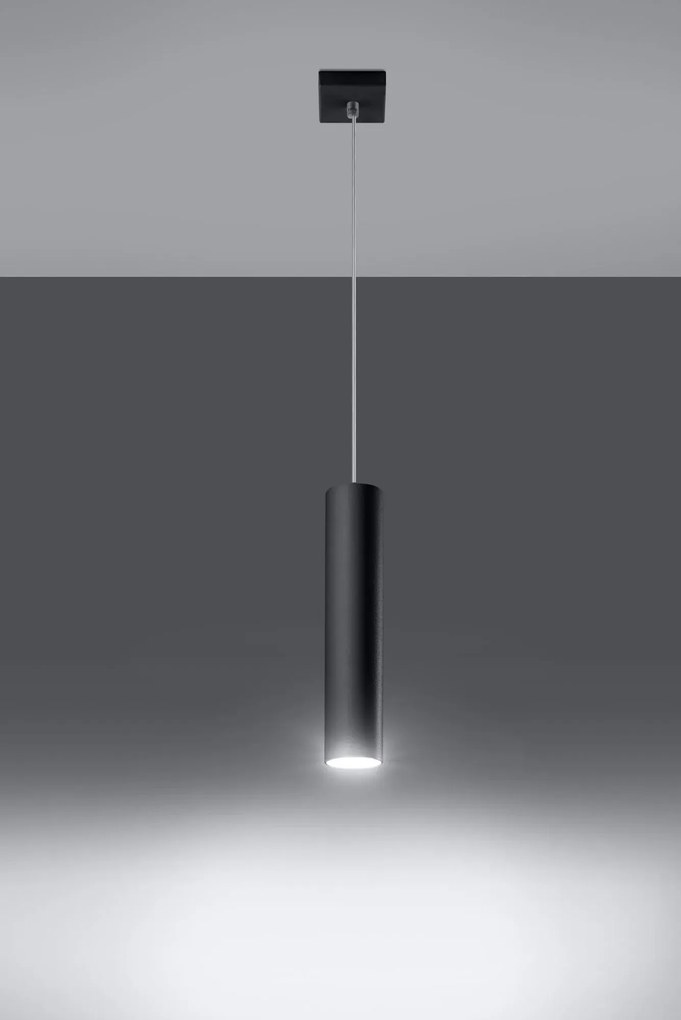 Minimalistyczna lampa wisząca E849-Lagor - czarny