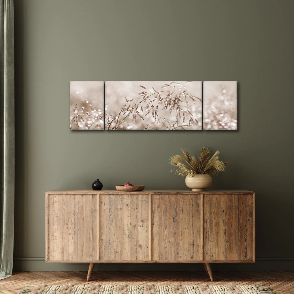 Obraz - Łąka w odcieniach brązu (170x50 cm)
