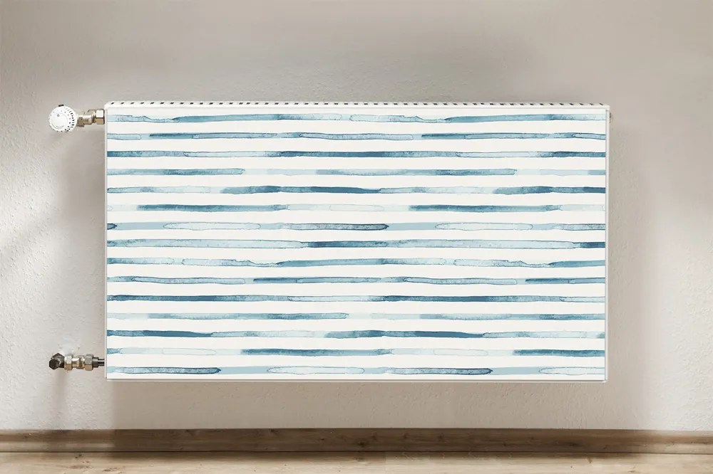 Magnes dekoracjny na kaloryfer Niebieskie linie