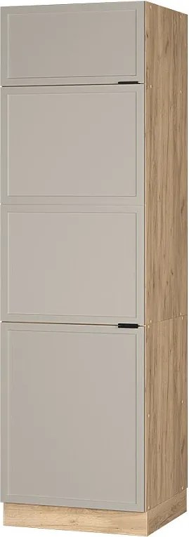 Szafka na lodówkę greybeige 60x58.1x206.8 fame-line