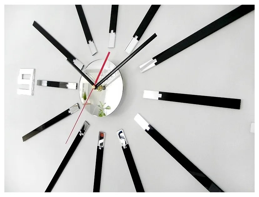 Zegar ścienny naklejany duży nowoczesny akrylowy na ścianę do kuchni salonu