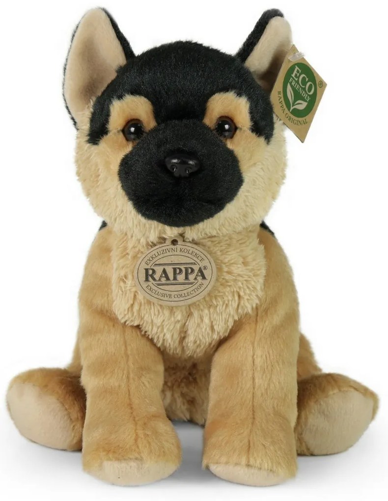Rappa Pluszowy pies owczarek niemiecki, 25 cm ECO-FRIENDLY