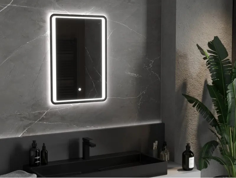 Mexen Zusa lustro łazienkowe podświetlane 50 x 70 cm, LED 6000K, antypara - 9808-050-070-611-00