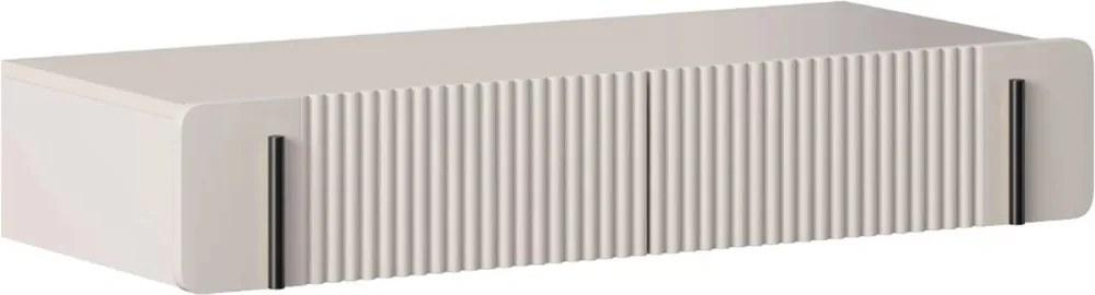 Toaletka Malmi 100 cm wisząca z szufladami - kaszmir / czarny