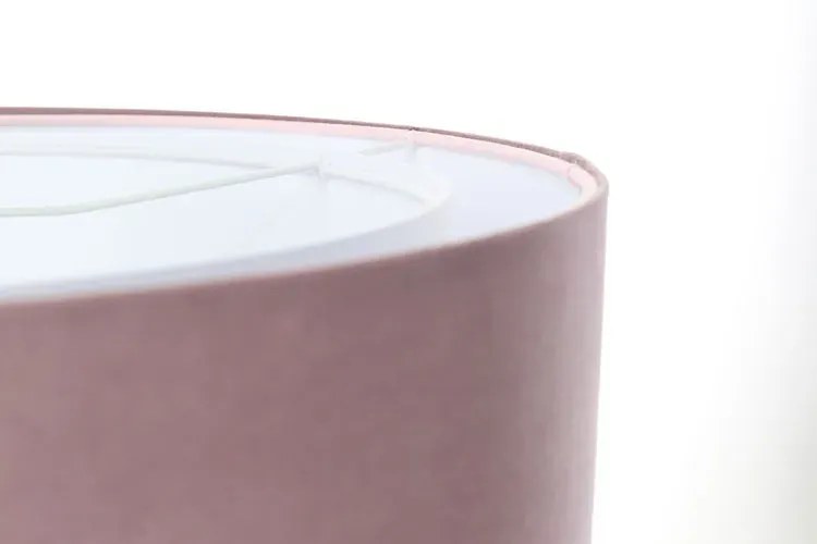 Biało-różowa lampa wisząca z dwuczęściowym abażurem - S434 M4-L48