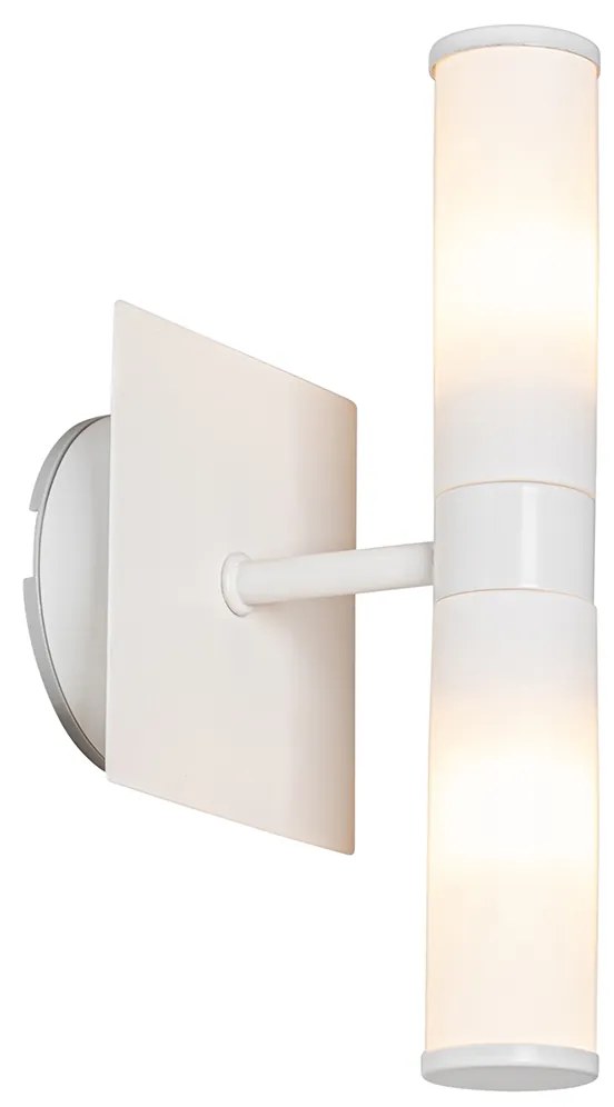 Nowoczesna lampa ścienna do łazienki biała IP44 2-punktowa - Bath Nowoczesny Oswietlenie wewnetrzne