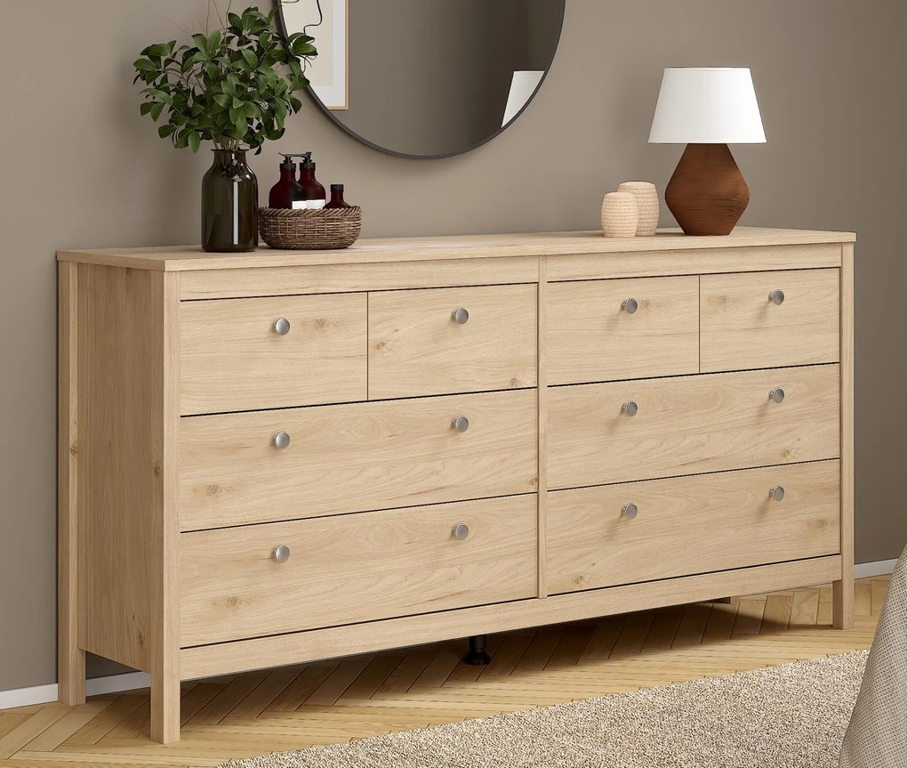 Komoda pokojowa z szufladami Madrid 4+4, jackson hickory