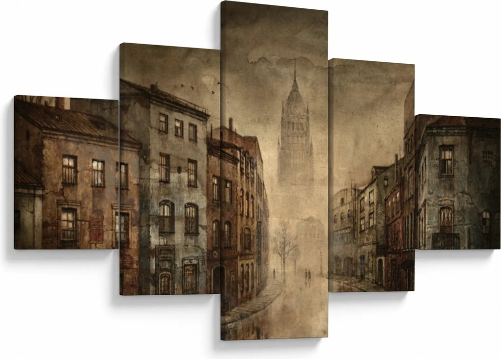 Obraz - Malowanie miasta (125x70 cm)