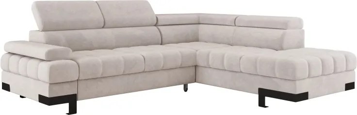 Narożnik SELVA L z funkcją spania i pojemnikiem Prawostronny w tkaninie SALVADOR 05 WERSAL