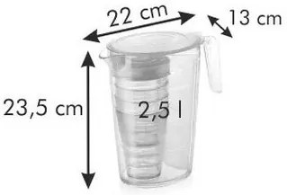 Tescoma Dzbanek myDRINK 2,5 l, 4 kubki z wieczkiem,