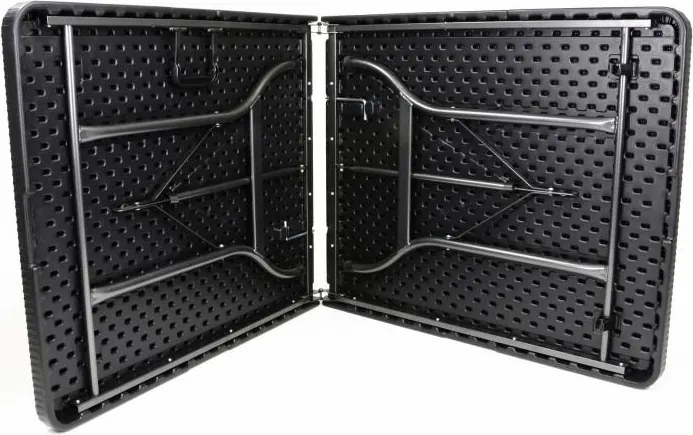 Składany stół ogrodowy 180 x 75 cm czarny