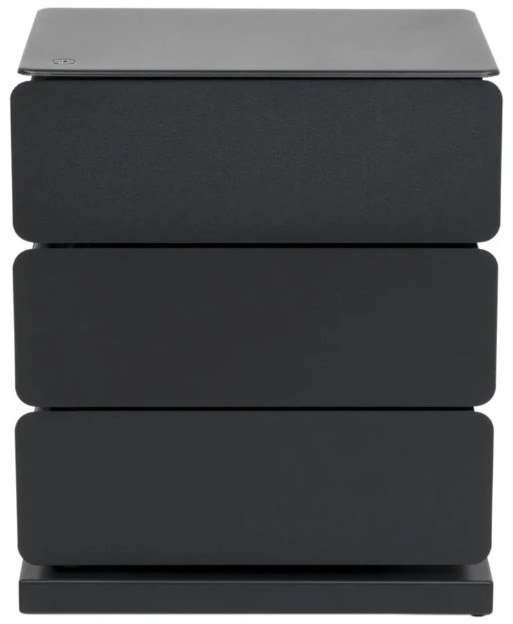 Czarna metalowa komoda 37x45x26 cm Joey – Spinder Design