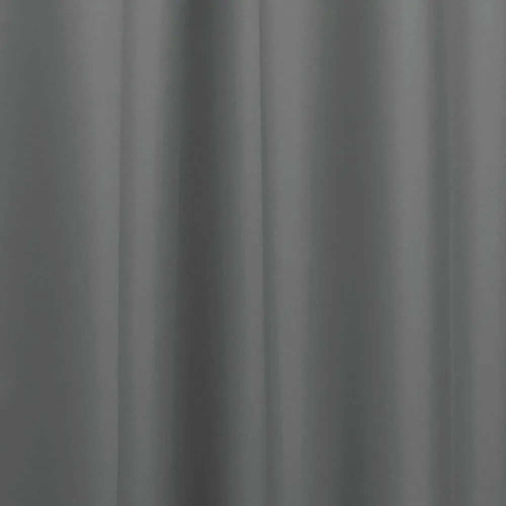 Szara zasłona prysznicowa iDesign, 180x200 cm