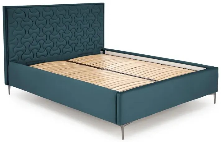 Ciemnozielone pikowane wezgłowie do łóżka E1-E98