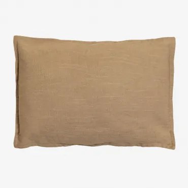 Prostokątny Poduszka 35x50 Cm Z Bawełny Elezar Brązowa Latte - Sklum