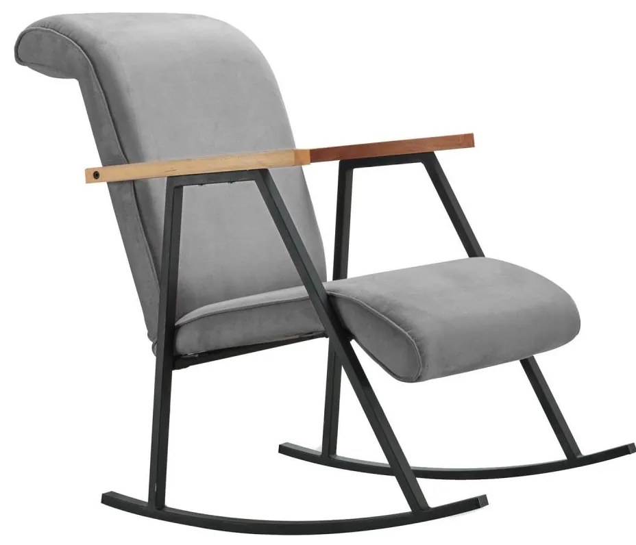 Fotel bujany LUNI szary