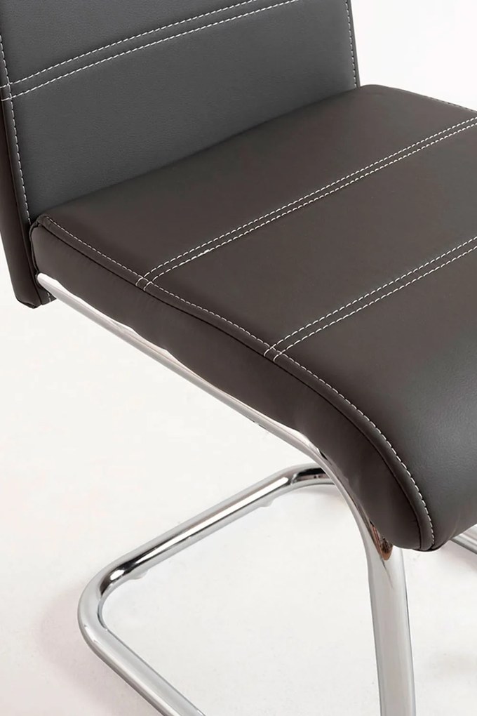 Zestaw 4 Krzese Hallen Ekoskóra