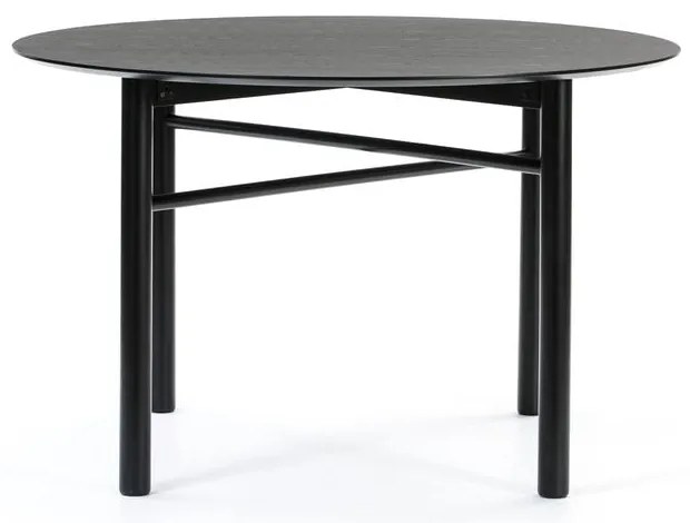Czarny okrągły stół Teulat Junco, ø 120 cm