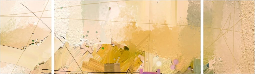 Obraz - Abstrakcja, obraz olejny (170x50 cm)