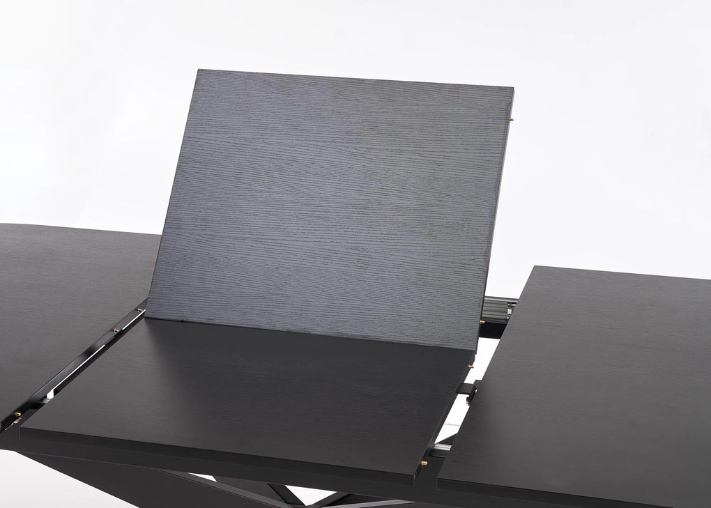 Stół do Jadalni rozkładany MDF czarny 180-240/100/76 cm SANDRO