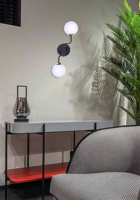 Dwupunktowy elegancki kinkiet ścienny - 2X S853 W7-D04