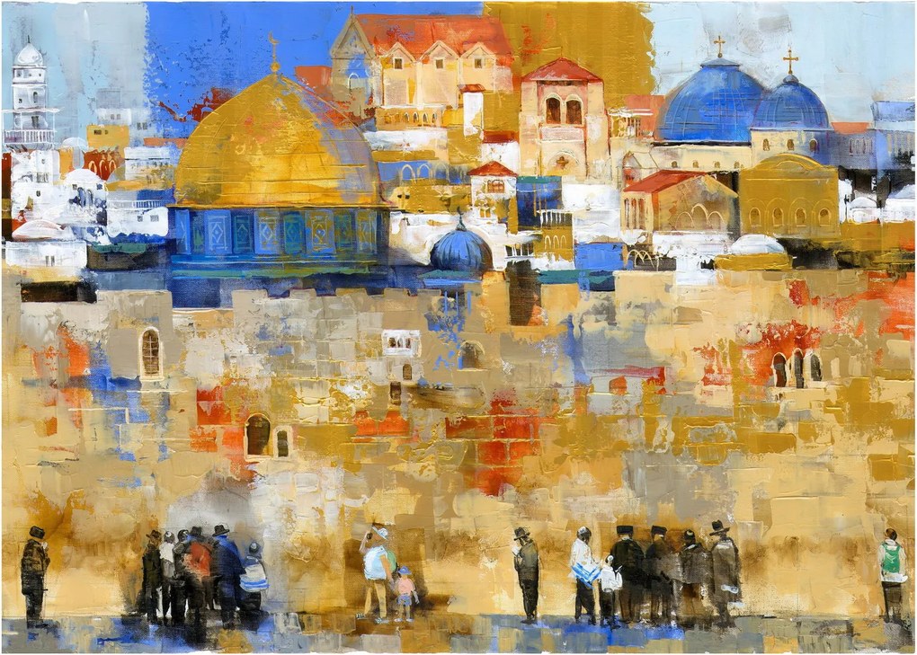 Obraz na szkle - Ściana płaczu, Jerozolima, Izrael (70x50 cm)
