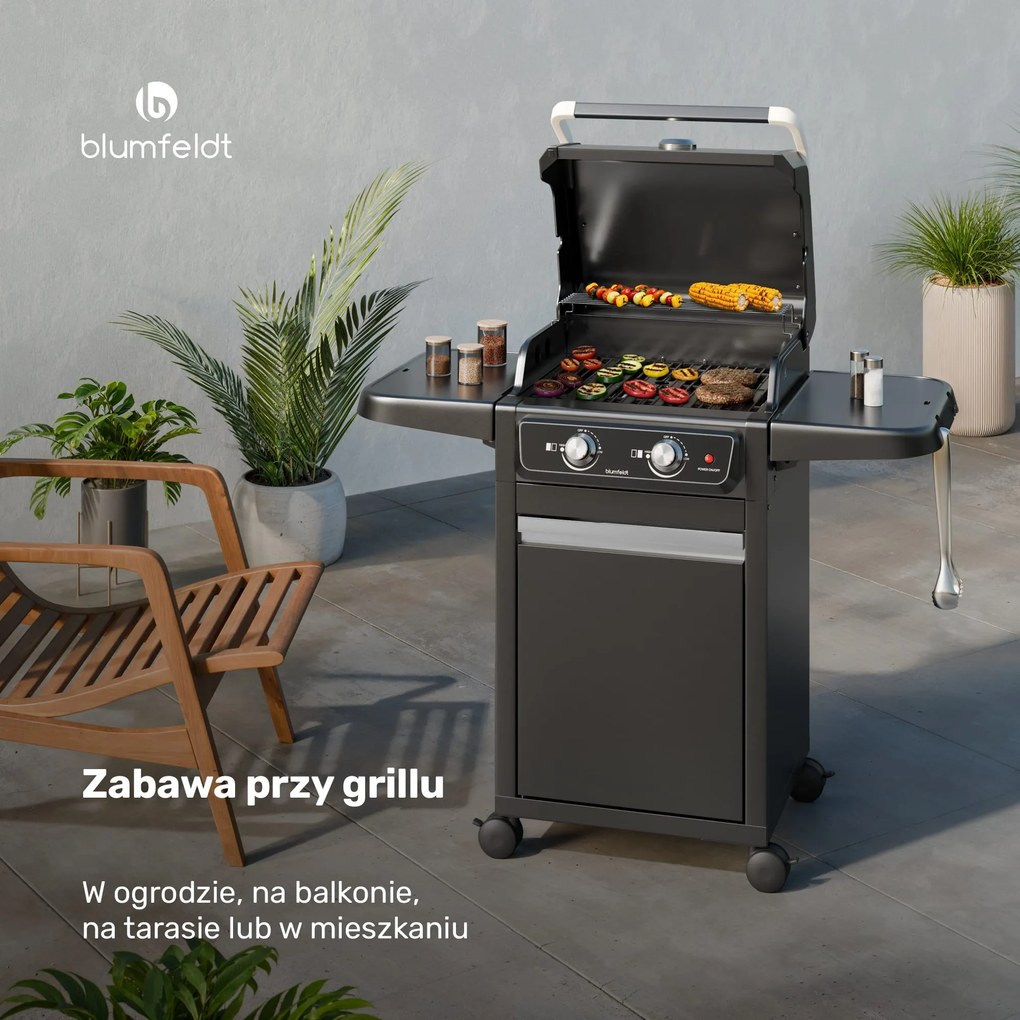 Blumfeldt ElectricPro 3000W Grill elektryczny Czarny