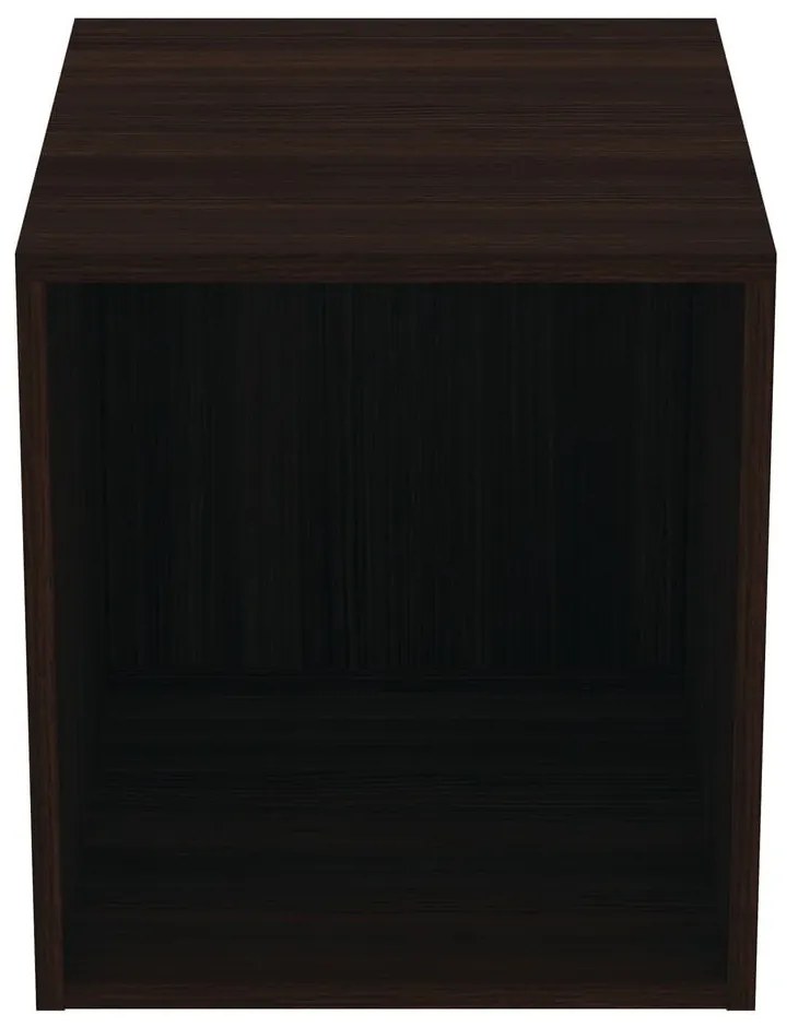 Ciemnobrązowa niska wisząca szafka łazienkowa w dekorze dębu 40x44 cm i.Life B – Ideal Standard