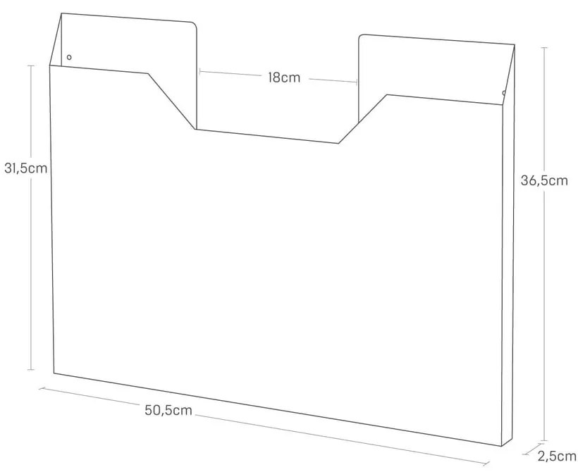 Metalowy organizer na maty stołowe bez wiercenia Tower – YAMAZAKI