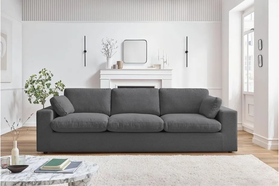 Ciemnoszara sofa 250 cm Belair – Bobochic Paris