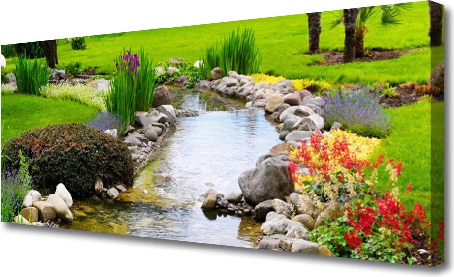 Obraz canvas Ogród nad Brzegiem Jeziora