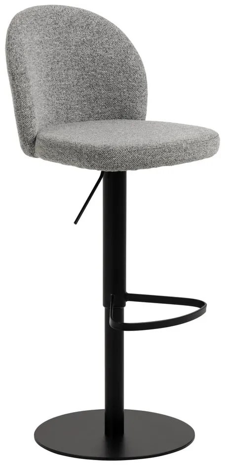 Czarno-szary hoker z regulowaną wysokością (wysokość siedziska 55 cm) Patricia – Actona