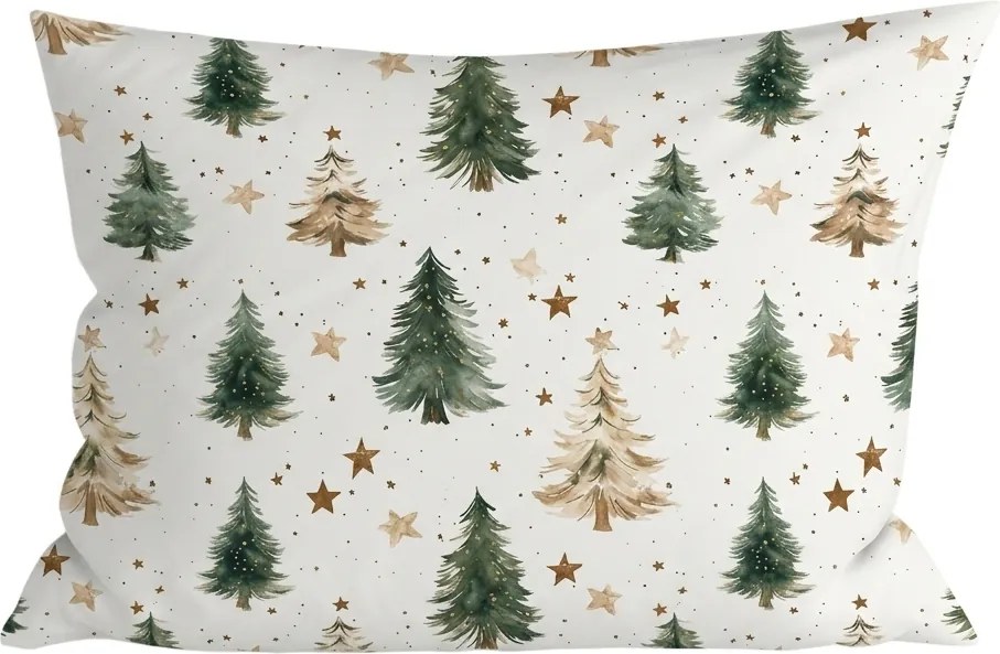 Bawełniana poszewka na poduszkę CHRISTMAS FOREST 50x70 cm, kolorowa