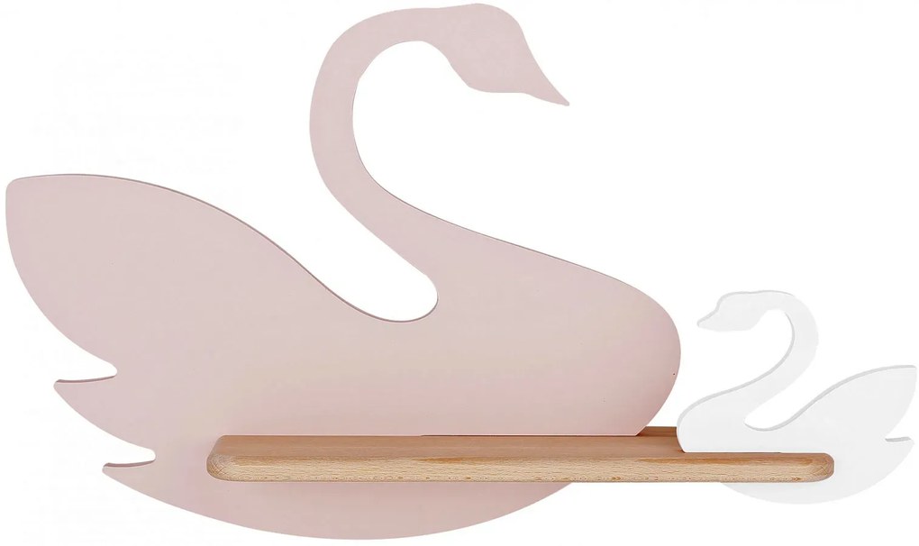 Różowo-biały kinkiet ścienny w kształcie łabędzia - 7X K037 H9-K60
