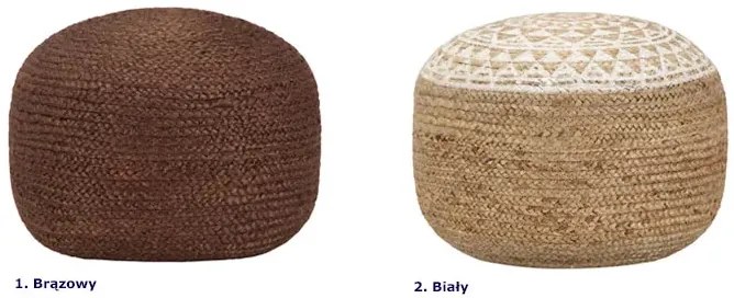 Okrągła Pufa Boho Podnóżek G3-A11