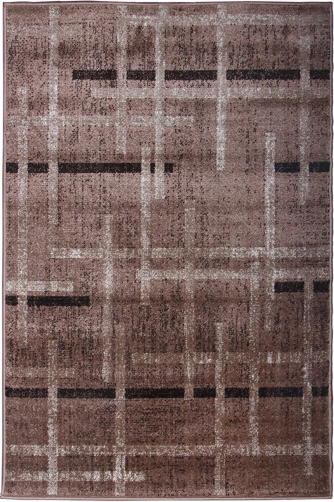 Dywan Mira Brązowa kratka 100x100 Chodnik