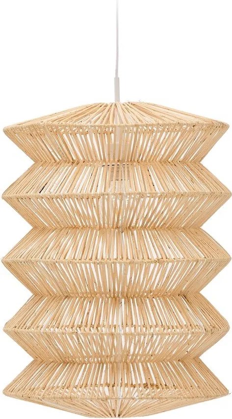 Lampa wisząca w naturalnym kolorze z rattanowym kloszem Dakit – Kave Home