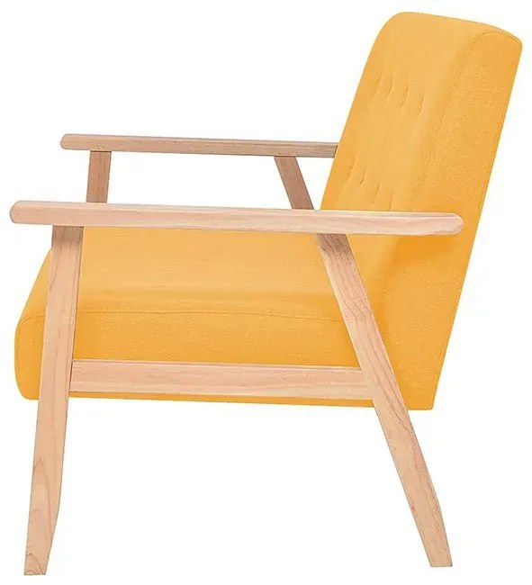 2-osobowa żółta sofa retro T4-H42