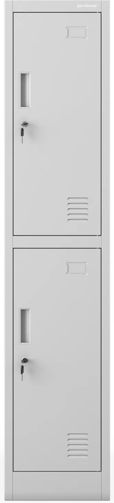 Szafka socjalna ubraniowa BHP szara: IGOREK 1 Plus