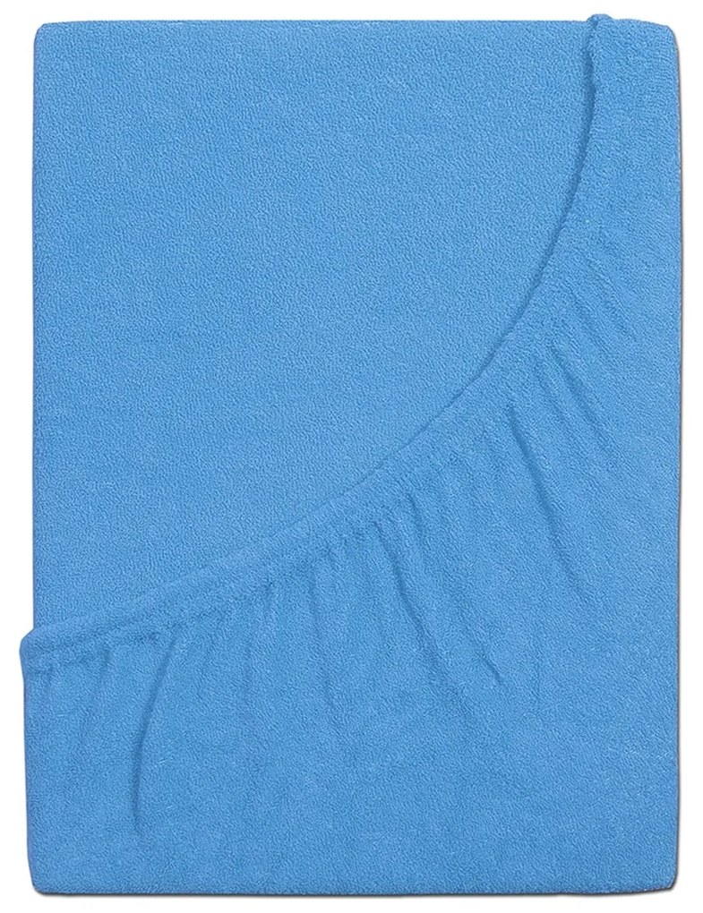 4Home prześcieradło frotte Ideal błękitne, 90 x200 cm, 90 x 200 cm