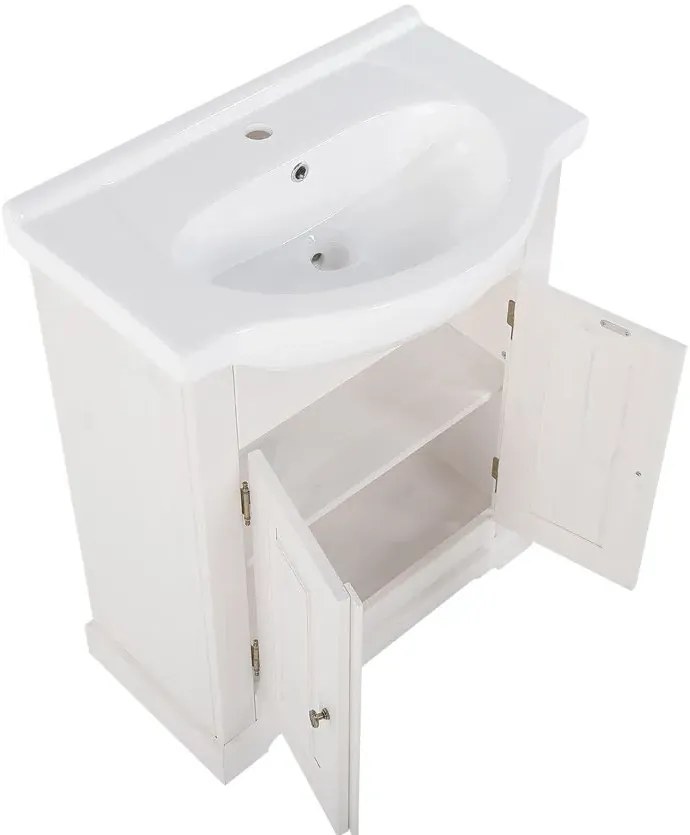 Biała szafka umywalkowa stojąca T3-N34