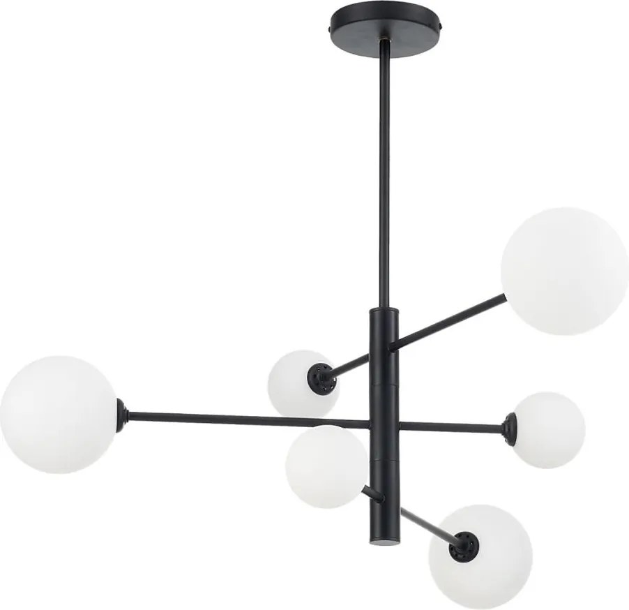 Żyrandol na pręcie DORADO 6xG9/40W/230V czarny