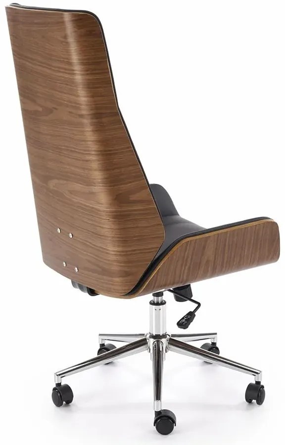Nowoczesny czarny fotel biurowy obrotowy W1-D35