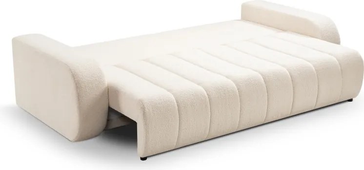 Sofa BALOO z funkcja spania i pojemnikiem CREMOWY LAMBI 08