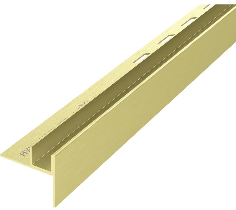 Mexen Line-B listwa spadkowa do szkła 120 cm prawa, złota szczotka - 185504120R