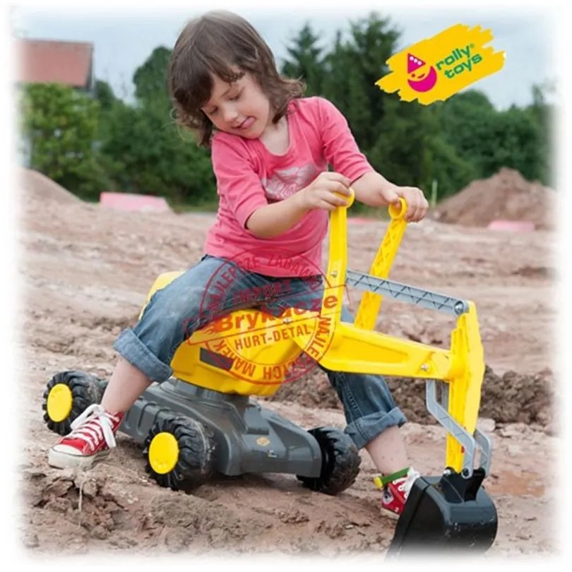 Rolly toys rollydigger koparka cat żółta obrotowa