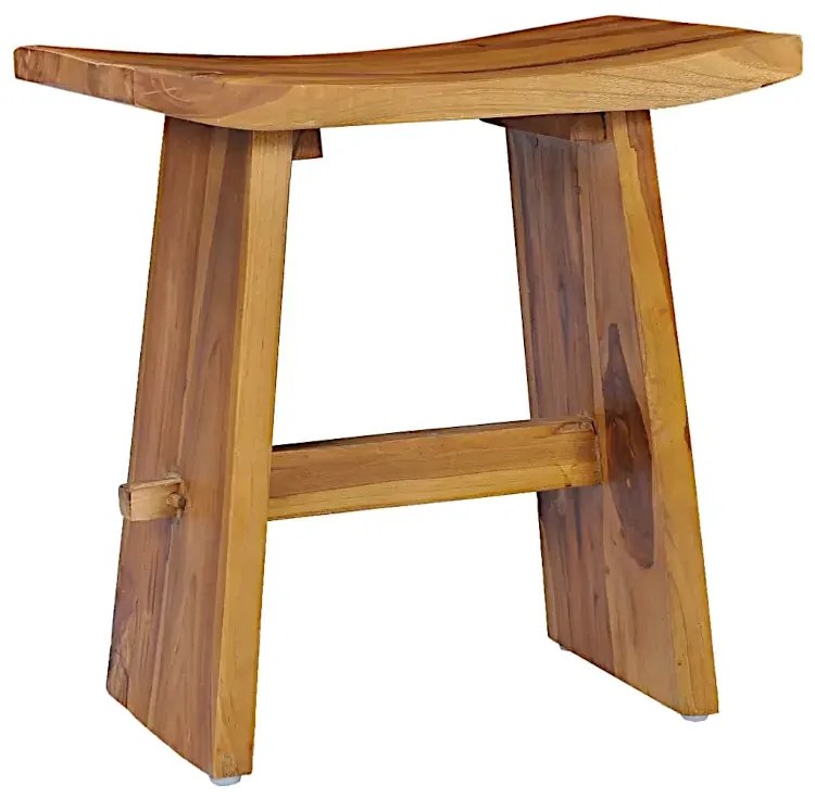 Stołek z litego drewna tekowego B2-N93